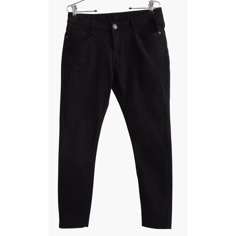 NWT Machine Jeans Mid‎ Rise Black Ankle Skinny Sz 13 / 32